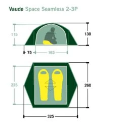VAUDE SPACE SEAMLESS 2-3P - Kuppelzelt -Primus Verkäufe 5637736449 dvmemuc space seamless 23p vaude 24