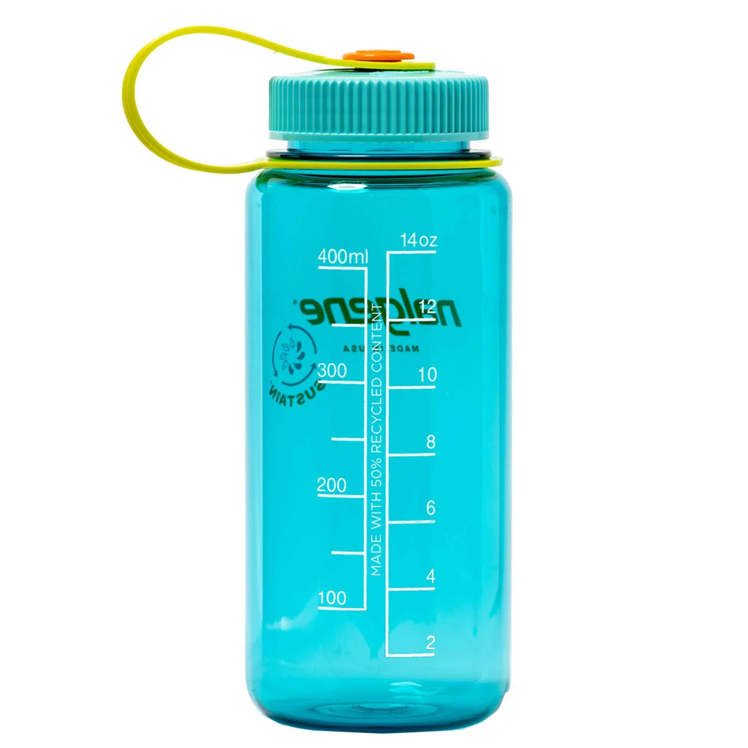 Nalgene WIDE MOUTH SUSTAIN 0,5 L CERULEAN - Trinkflasche 4 Nalgene WIDE MOUTH SUSTAIN 0,5 L CERULEAN - Trinkflasche – Bild 2